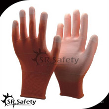 SRSAFETY 13G poliéster tricotado U3 Liner luva revestida PU / PU luvas de trabalho / luva PU flex